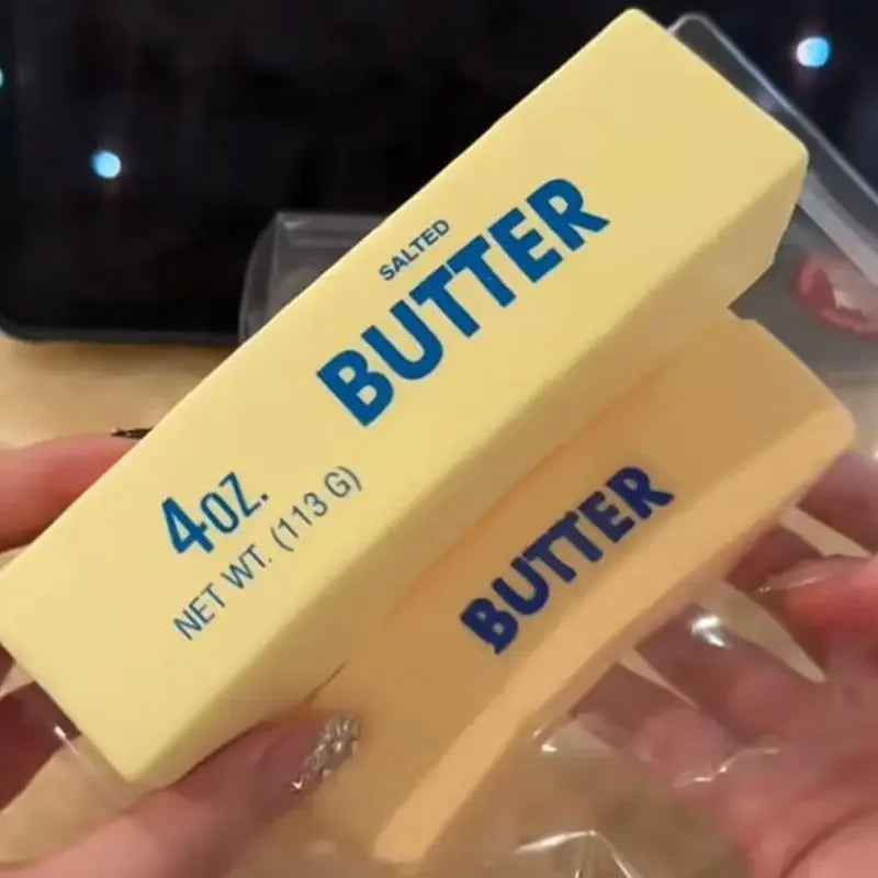 Antistress Butter Stick Squishy | Slow Rising Cheese Stick Prank Toy alternate view