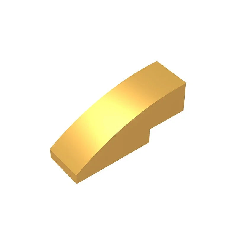 Gobricks GDS-657 Slope, Curved 3 x 1 | Compatible Building Block for Creative Const additional angle
