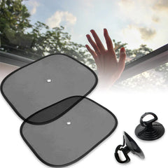 1Pair Car Window Sunshade Cover Sun UV Protection Auto Front Rear Black Window Curtain Side Glass Me