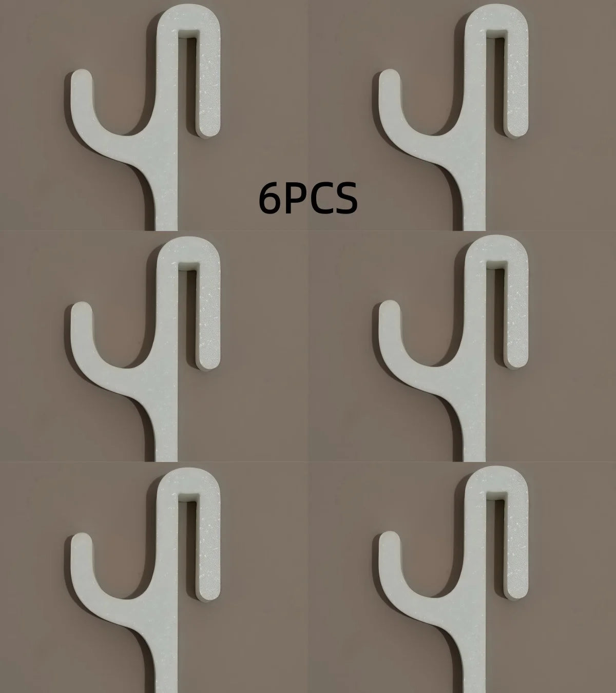 Modern Plastic Shower Hook close-up view