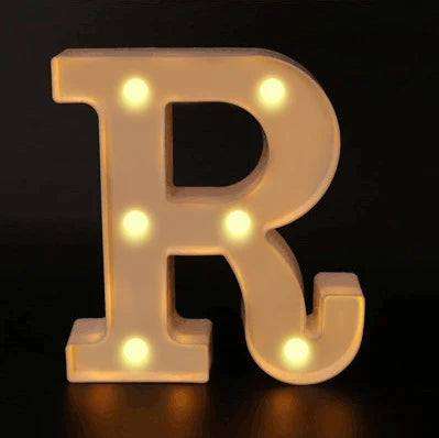 16cm Letter LED Night Light | Alphabet Luminous Decorative Lamp for Party detail view