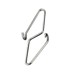 50-100pcs Stainless Steel Diamond Pin Fishing Swivel Snap Fishing Lure Pin Fishing Lur close-up view