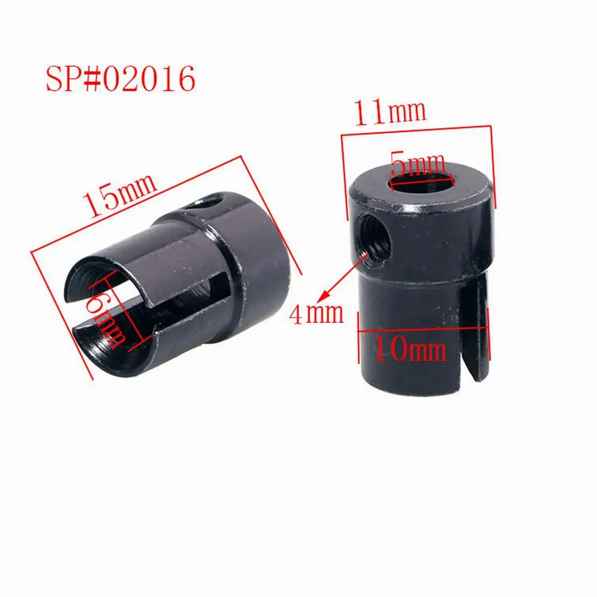 HSP Universal Joint Cup B Metal RC Car Parts 2pcs close-up view