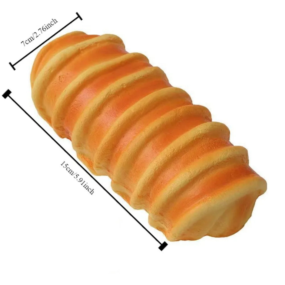 Stretch Squeezing Simulation Bread Squeeze Toy Fake Food Model Simulated Food Break additional angle