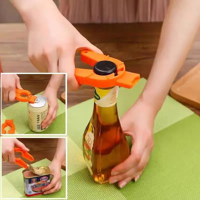 Multi-functional Creative Plastic Manual Non-slip Can Opener Portable Drink Kitchen Gadg detail view
