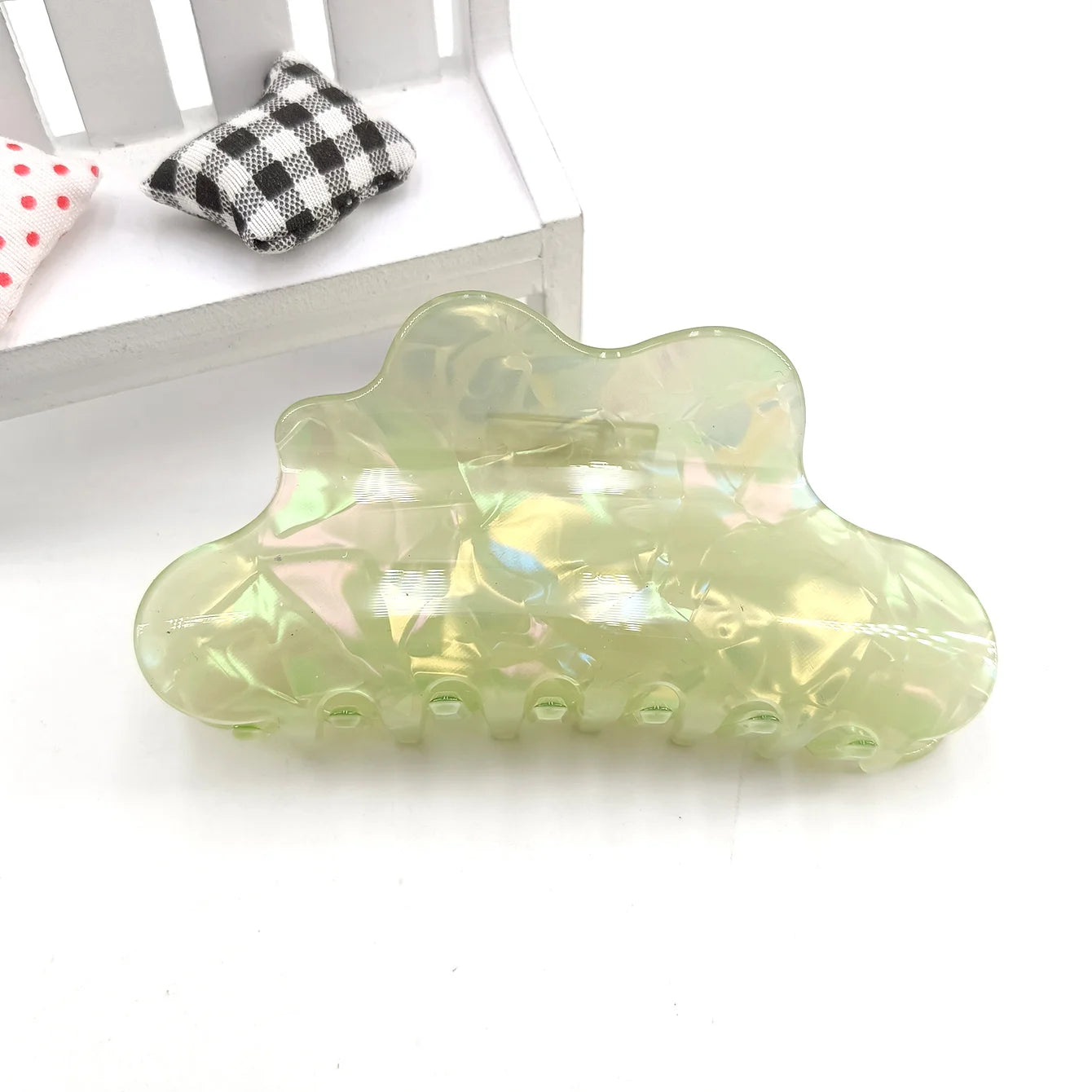 Fantasy Color Mermaid Color Cloud Shape Hair Clip Grab Clip Imitation Acetate Hair additional angle