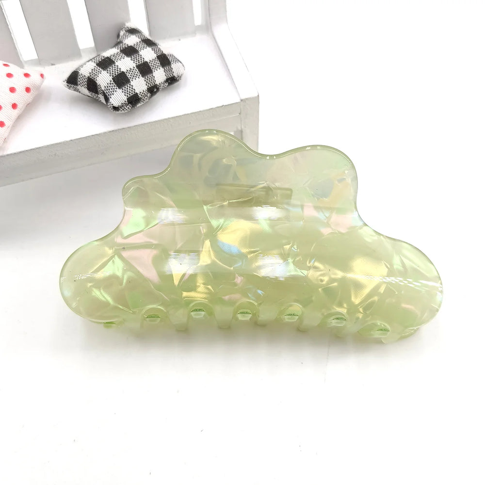 Fantasy Color Mermaid Color Cloud Shape Hair Clip Grab Clip Imitation Acetate Hair additional angle