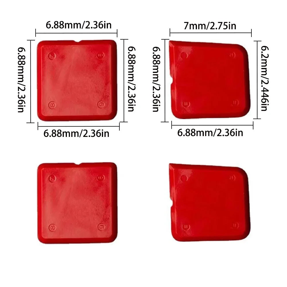 5in1 Silicone Scraper Squeegee Glue Remover Tool Kit | Multifunctional Caulking & Grout detail view