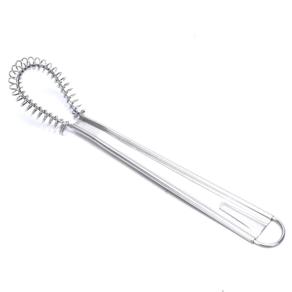 Stainless Steel Spring Manual Whisk | Handheld Mini Egg Beater for Smooth Mixing detail view
