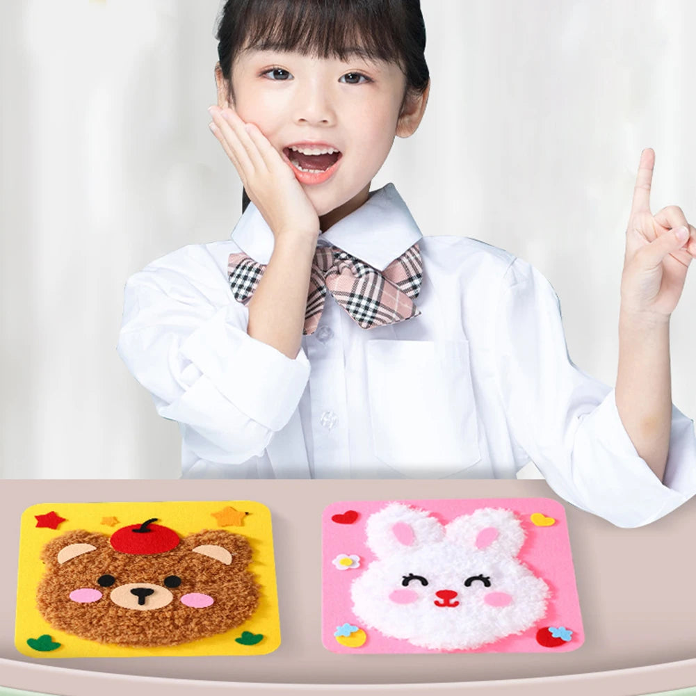 Creative DIY Arts Crafts Cute Animal DIY Educational Sewing Kit DIY Doll Sewing Toys lifestyle view