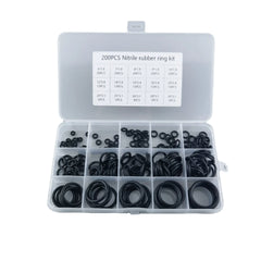 200pcs Rubber O-Ring Assortment Kit | Faucet and Hose Seal Washer Combo Set alternate view