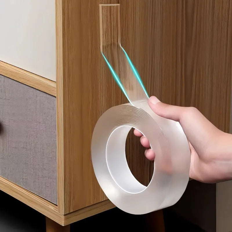 Strip Tape Nano Double-sided Strong Self-adhesive Extra Waterproof Trace Reusable T additional angle