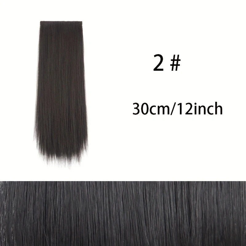 Synthetic Seamless Hair Pads Clip In | Increase Volume Top Hairpiece close-up view