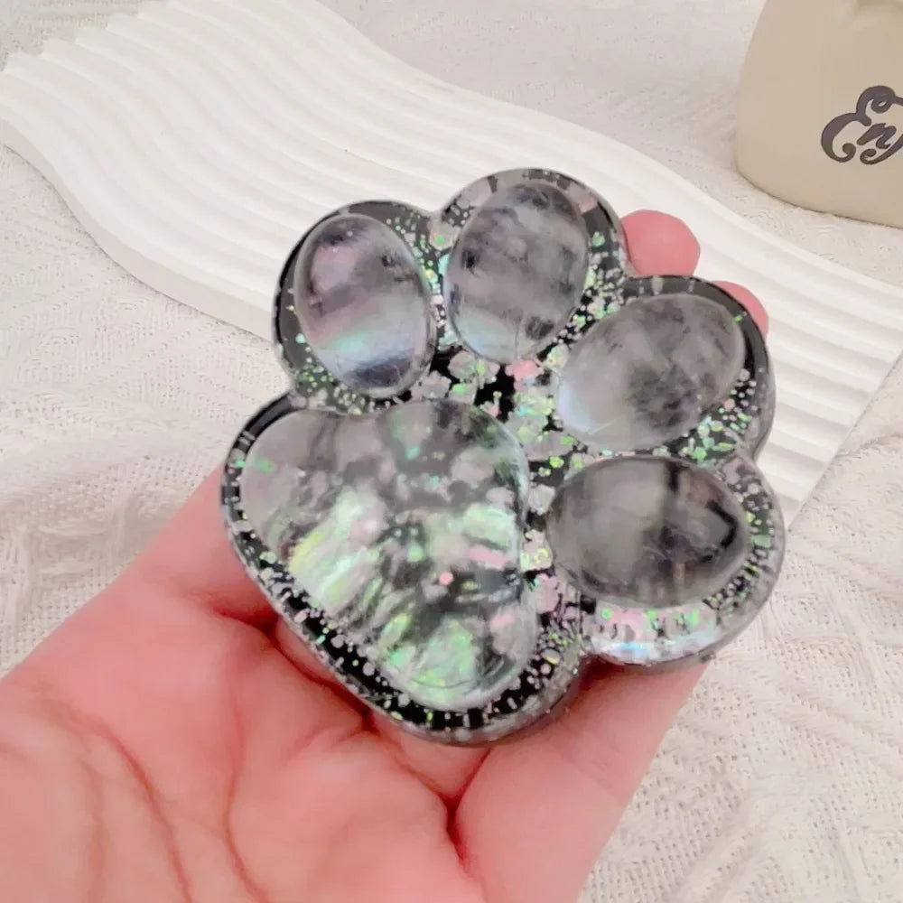 Mini Cat Paw Squeeze Toy Silicone Pinch Decompression Toy Plush TPR Fidget Sensory Toys detail view