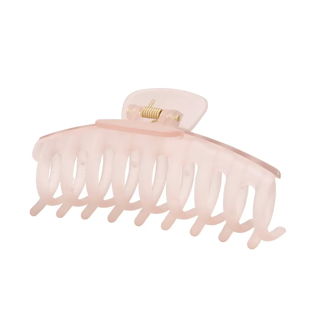 Korean Solid Large Hair Claws Elegant Frosted Acrylic Hair Clips Hairpins Barrettes Headwear for Women Girls Hair Accessories