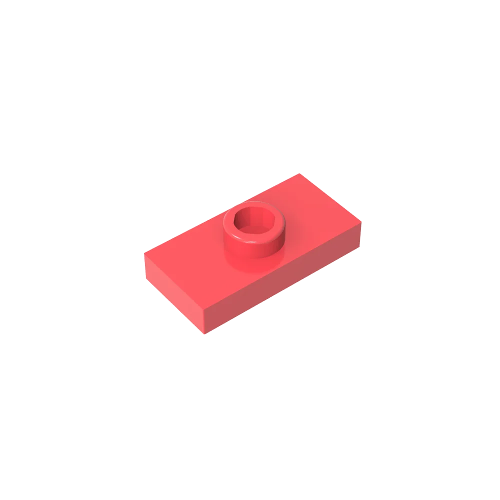 Gobricks PLATE 1X2 W. 1 KNOB | Modified Building Block Compatible with Lego 15573 additional angle