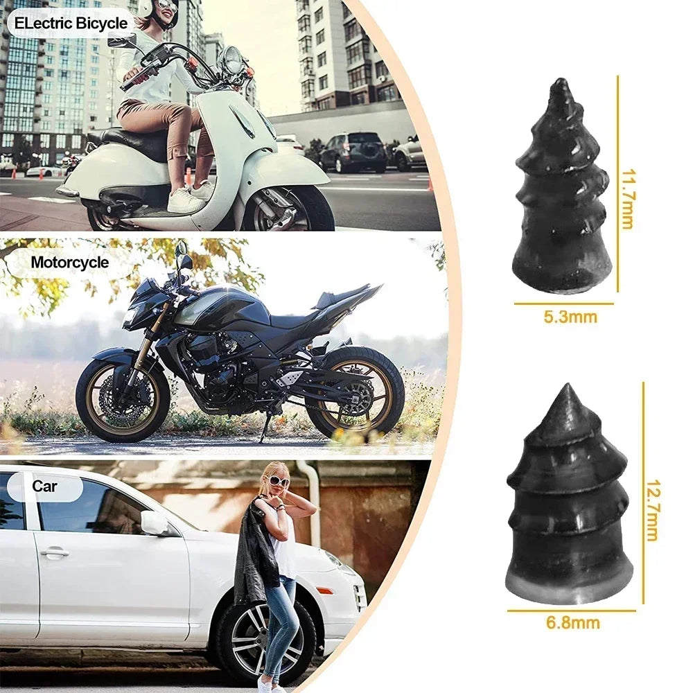 10/20/30Pcs Car Tyre Repair Rubber Nails Set Universal Cars Motorcycle Patch Nails Tr alternate view