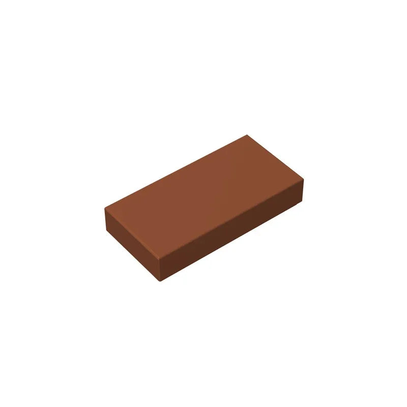Gobricks GDS-566 Fliese 1 x 2 mit Nut | Kompatibler Baustein