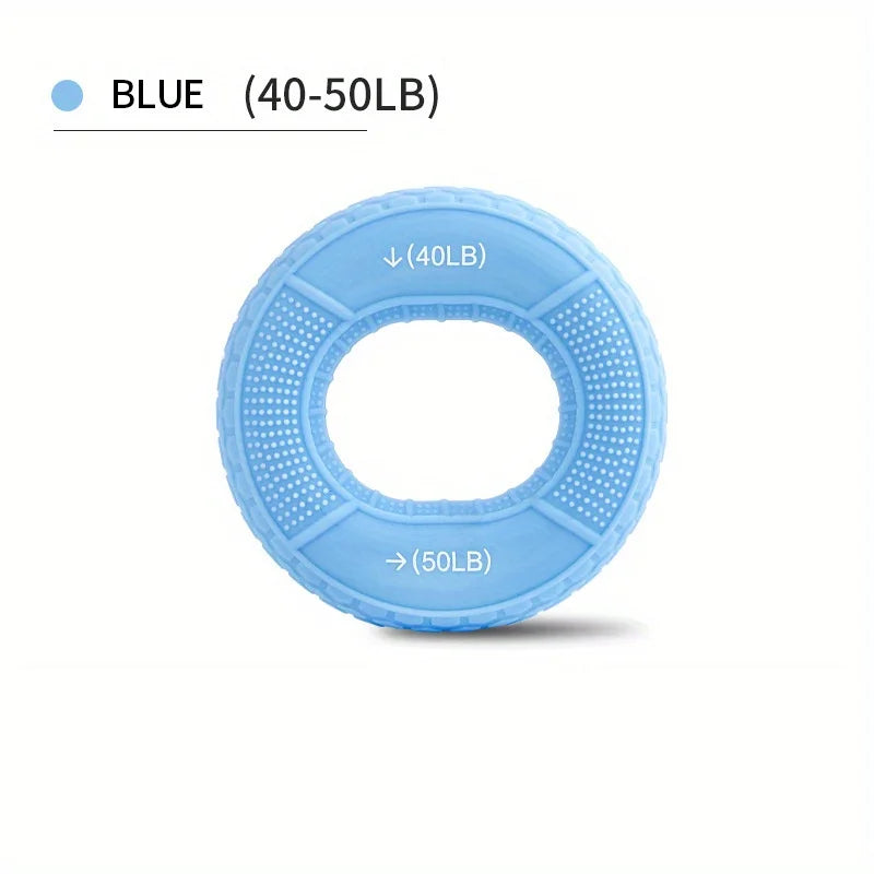 Silicone Hand Grip Ring for Strength Training | Adjustable 20-80LB Carpal Expander additional angle