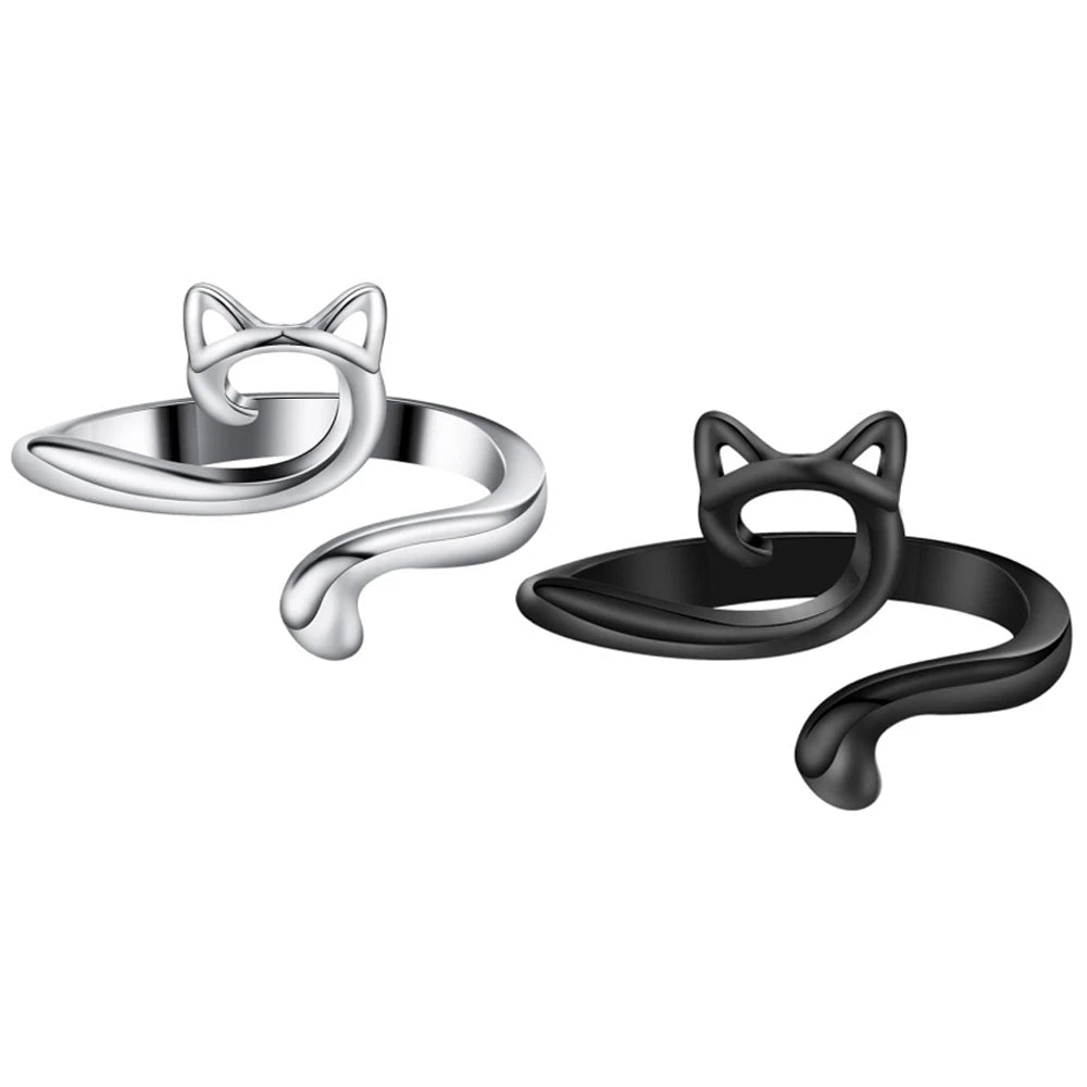 2pcs Adjustable Knitting Crochet Loop Ring Knittied Yarn Guide Finger Faster Holder T alternate view