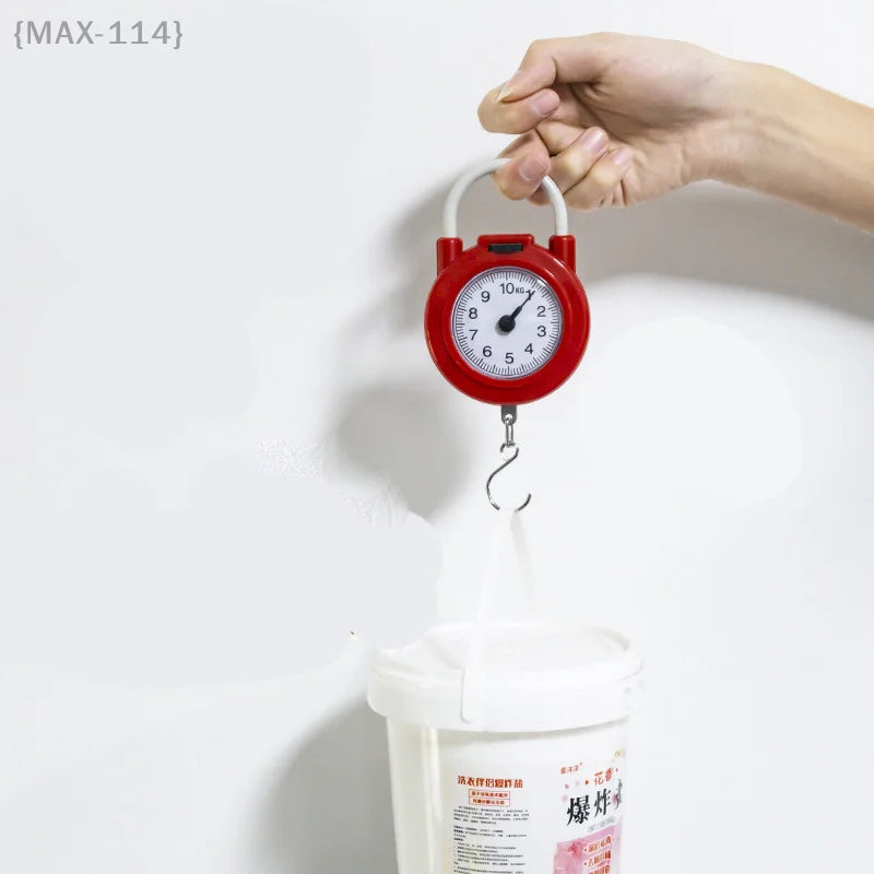 Portable 10kg Hanging Mechanical Scale | Luggage & Kitchen Weight Tool alternate view