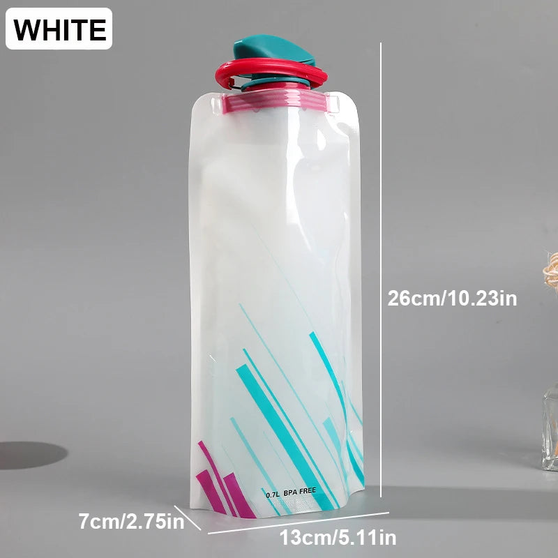Outdoor Cycling Sports Water Bottle - Mountaineering Portable Water Cup - PE Plastic Fol detail view