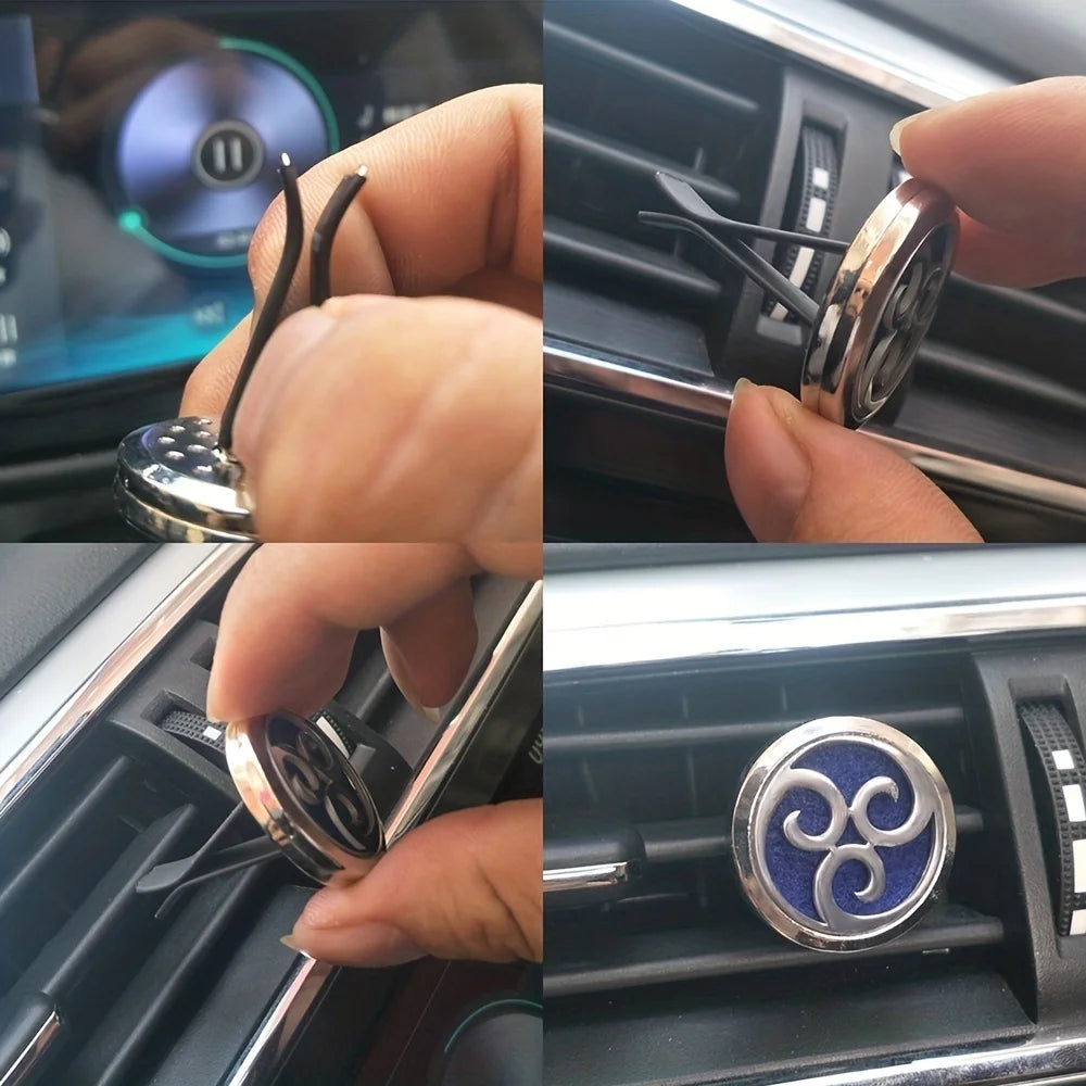 Refillable Car Air Freshener Perfume Diffuser Clip additional angle