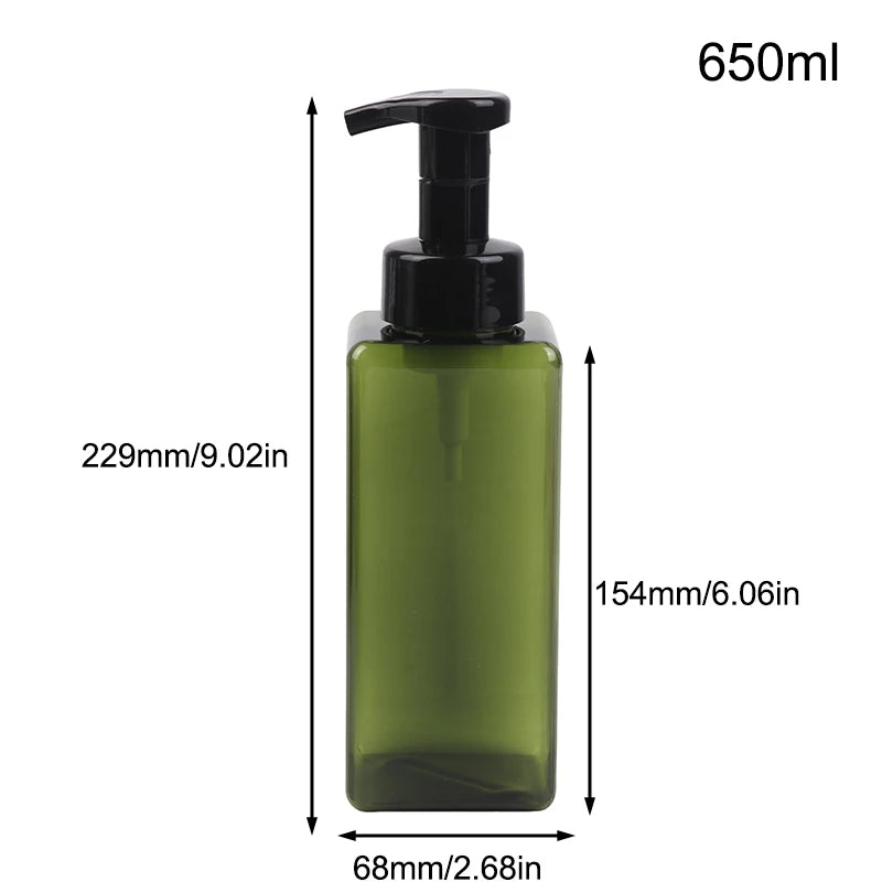 Portable Foam Soap Dispenser Manual Press Pump Bottle 250/450/650ml Foaming Liquid additional angle