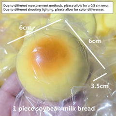 Squishy Simulated Milk Bread Slow Rising Fidget Toy | Stress Relief Sensory Toy close-up view
