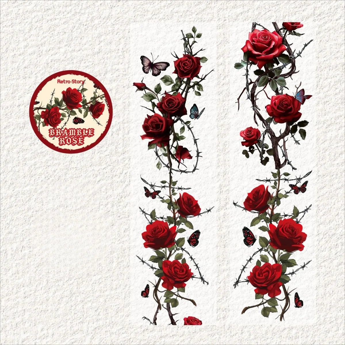 Floral Theme Decorative Adhesive Tapes | Scrapbooking and Craft Stickers alternate view