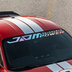 JDM Style Windshield Decal - Large 98.5cm Vinyl Sticker (Waterproof, Non-Fading) for Car detail view