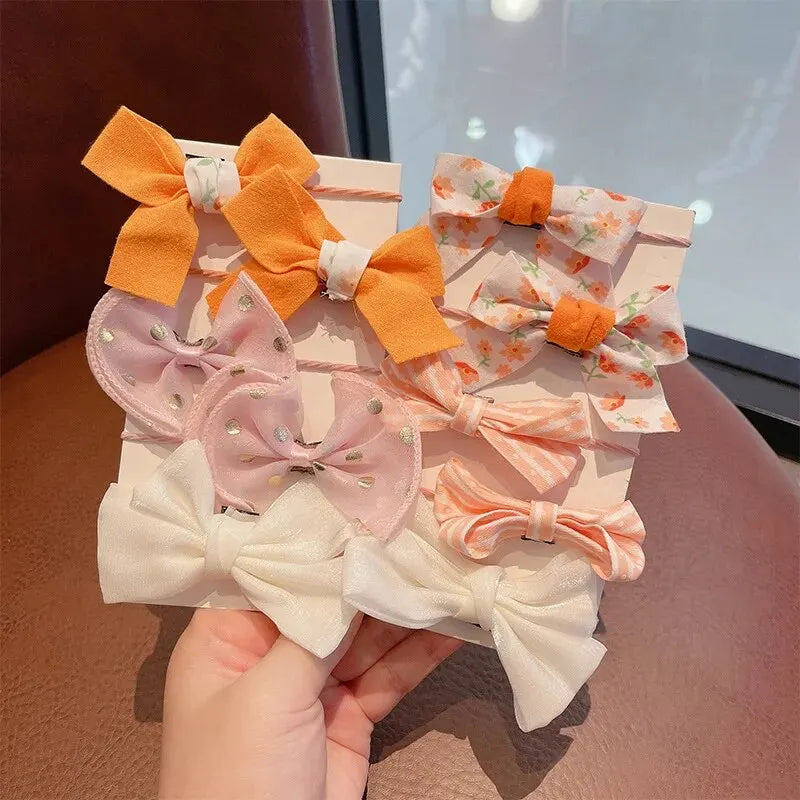 10pcs Hair Accessories Girls Scrunchies Aesthetic Lacos De Cabelo Infantil Bands Kids lifestyle view