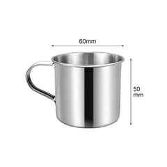 1PC Unbreakable Drinking Cup With Handle For Coffee Stainless Steel Coffee Mug Camping Cup Portable