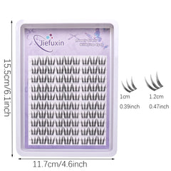 DIY Eyelash Clusters Natural False Eyelashes Extenstions Long-Lasting Cat Paw Cluster close-up view
