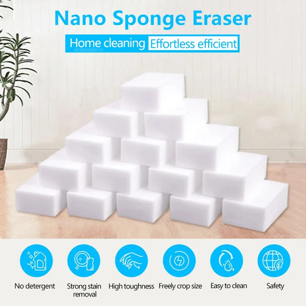 10/20/50/100Pcs Melamine Sponge Magic Sponge Eraser Cleaner Cleaning Sponges alternate view