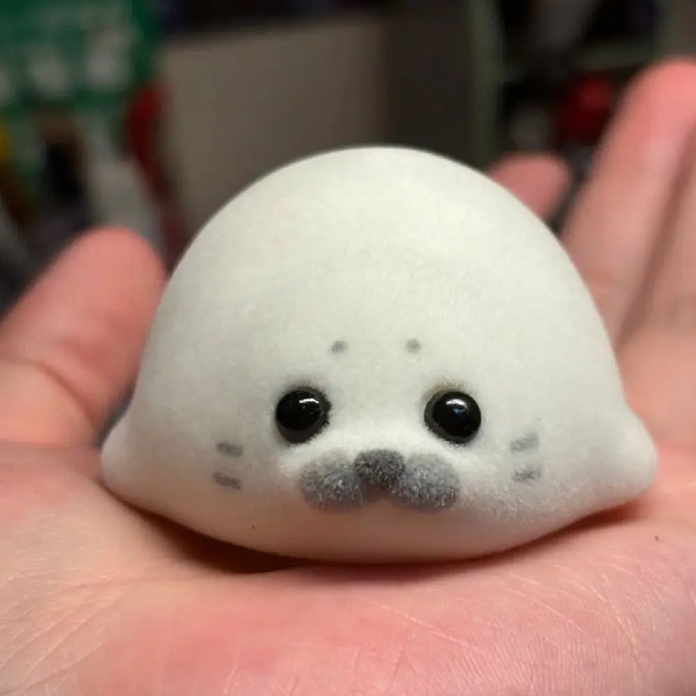 Chubby Hamster Penguin Squeeze Toy Flocked Seal Bunny Animal Figure Stress Relief Toy Cu detail view