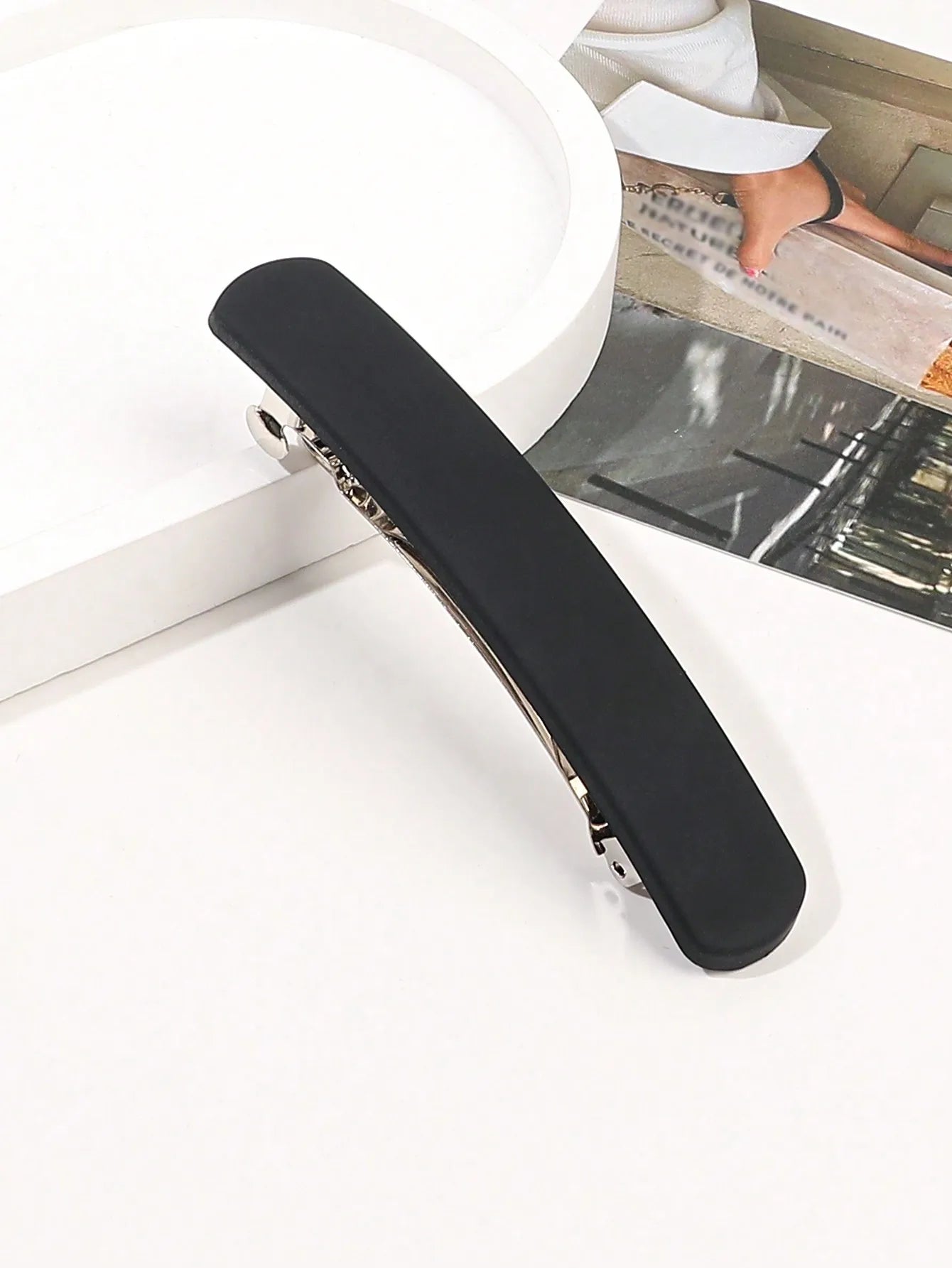 French Hair Barrette Clip for Women Girls,Caramel,Automatic Clasp Strong Hold No Slip Durable Styling Hair Accessories Hair Pins