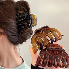 New Design Top Grade Pumpkin Hair Claw Clip For Women Sweet Hair Ornament Back Long Hair Hold Headba