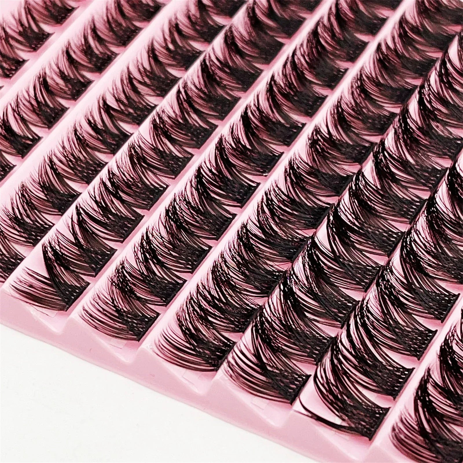 Fluffy Volume Lash Clusters 120pcs D Curl Individual Lashes Thick DIY Eyelash Extensions detail view