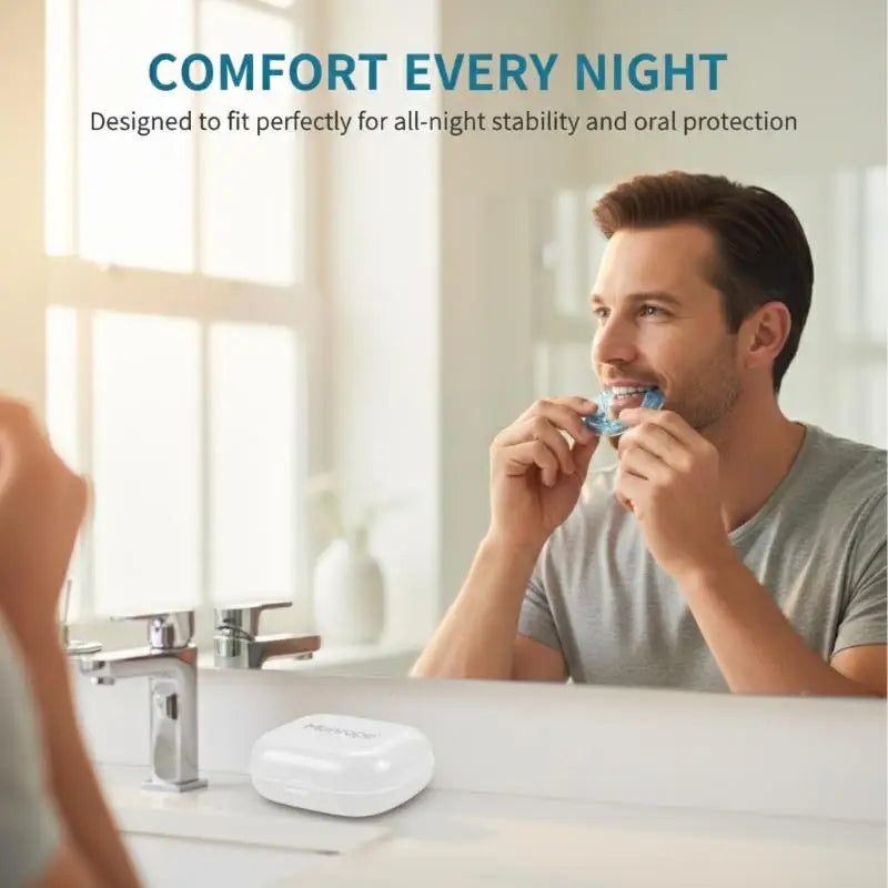 Anti Snore Mouth Guard for Bruxism and Snoring | Soft Night Guard for Better Sleep additional angle