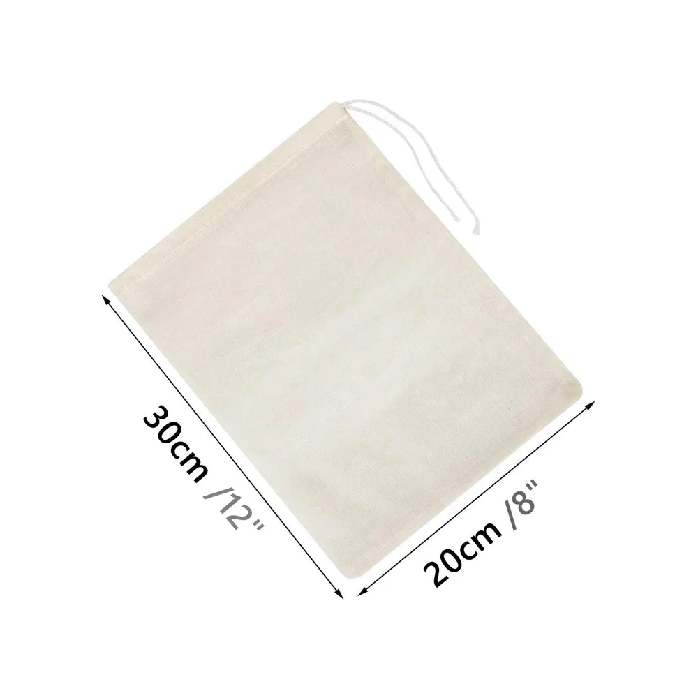 Nut Milk Bag Home Kitchen Gadgets Dish Drainer Kitchenware Reusable Unbleached Useful alternate view