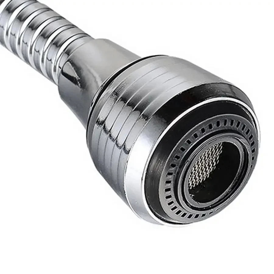 Kitchen Stainless Steel Faucet Sprinkler Water-saving Device Lengthening Rotating Spl lifestyle view
