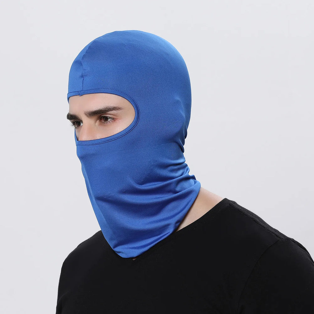 Cool Full Face Cycling Cap Balaclava | UV Protection and Quick-Dry for Men close-up view