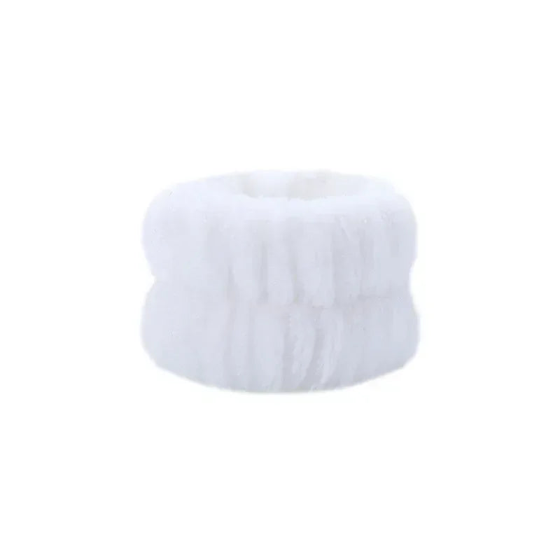 Soft Coral Fleece Headband Women Makeup Wash Face Spa Elastic Hair Band Fashion Fem additional angle