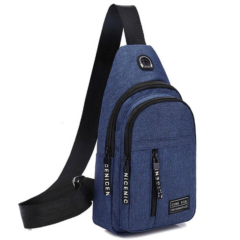 Men's Travel Sling Bag | Multifunctional Crossbody Chest Pack lifestyle view