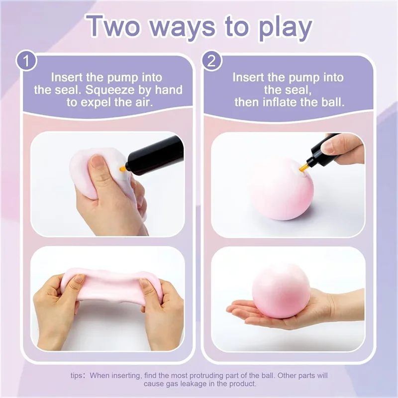 Shapeable Vacuum Grape Stress Ball | Squishy Sand Toy with Sound for Sensory Relief lifestyle view