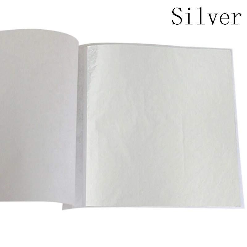 100 Sheets Pure 24K Gold Foil Leaf | For Food Decorations, Gilding, and DIY Crafts close-up view