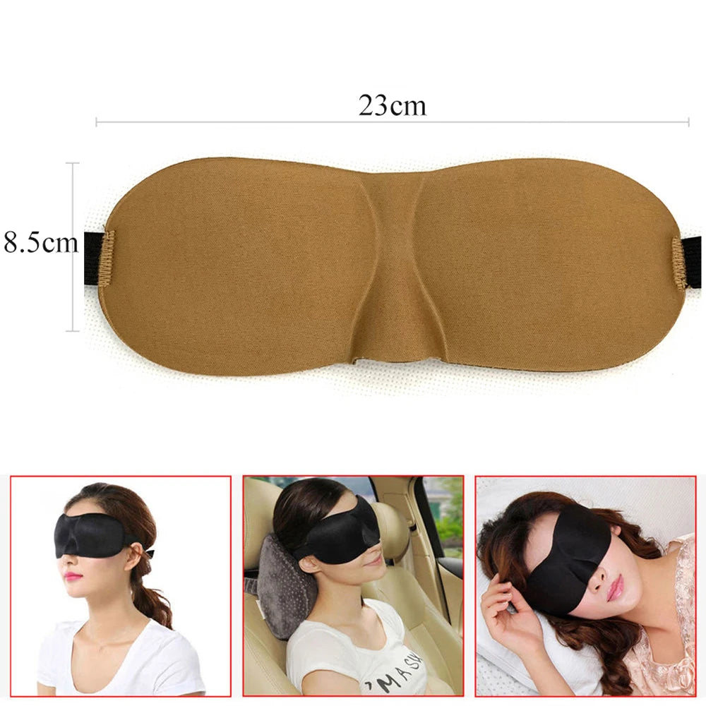 3D Breathable Sleeping Eye Mask | Light Blocking Sleep Aid for Travel and Home alternate view