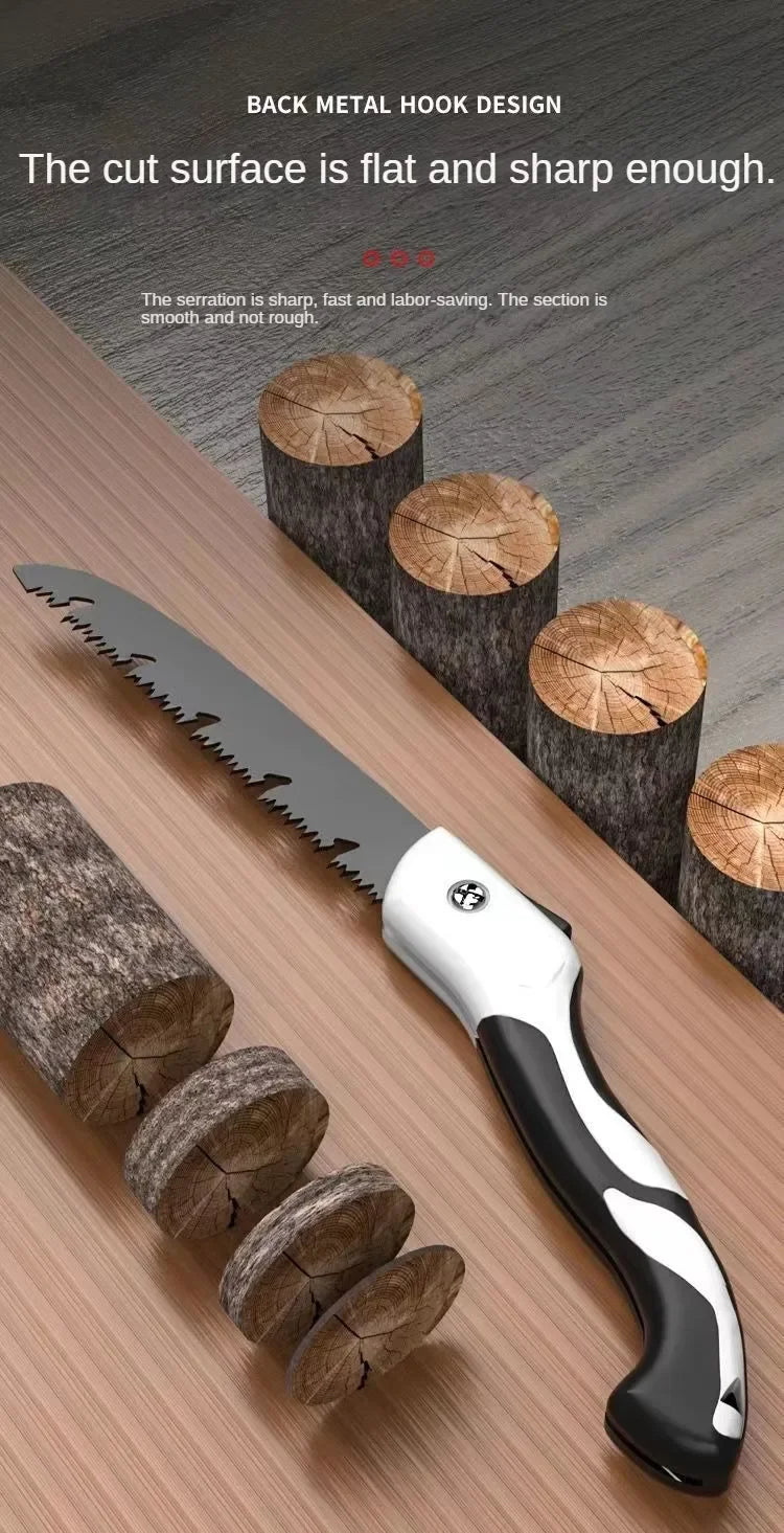 Folding Hand Saw – Portable Pruning and Woodworking Tool