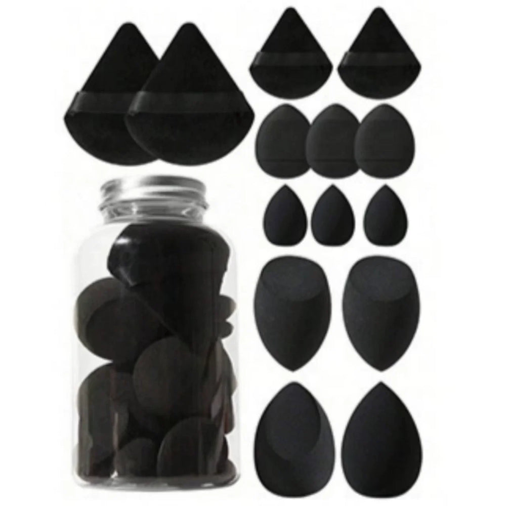 12/14Pcs Makeup Sponge Set | Cosmetic Blender Beauty Eggs and Foundation Puffs close-up view